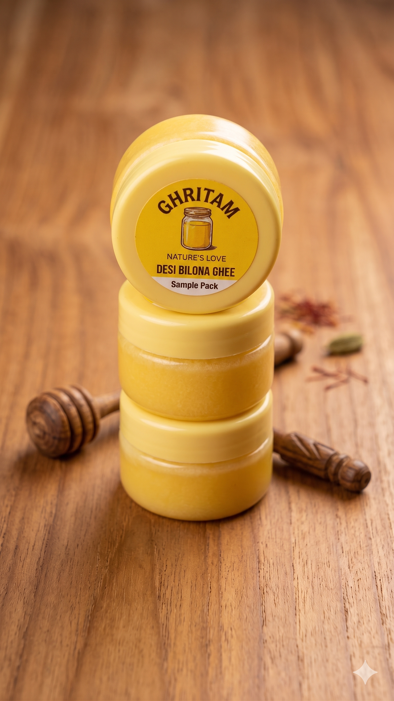 Ghriitam 50 ML Sample Pack jars